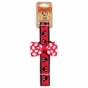 Disney Tails Minnie Mouse Bow Pet Lead 1 In x 4ft Dogs 20-90 Pounds Leash NWT